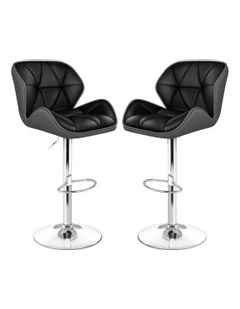 Bar Stools Rhombus Motif Stools in Multi