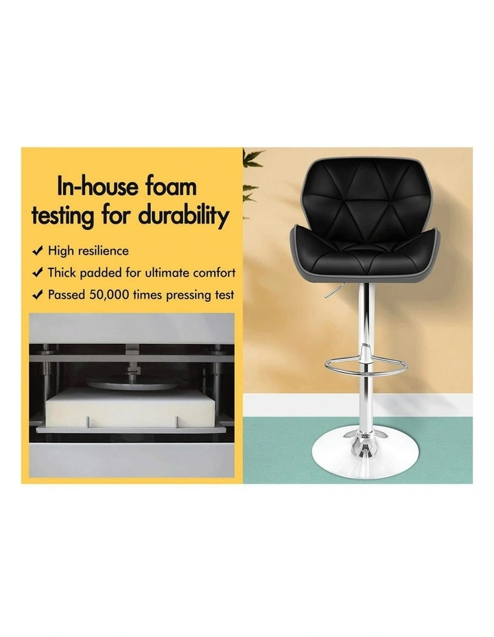 Bar Stools Rhombus Motif Stools in Multi image 7