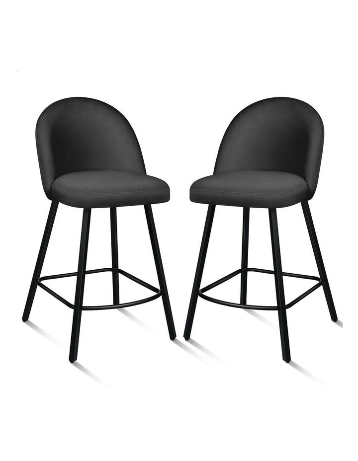 Bar Stools in Dark Grey image 1