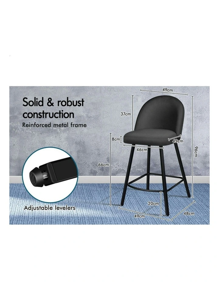 Bar Stools in Dark Grey image 7