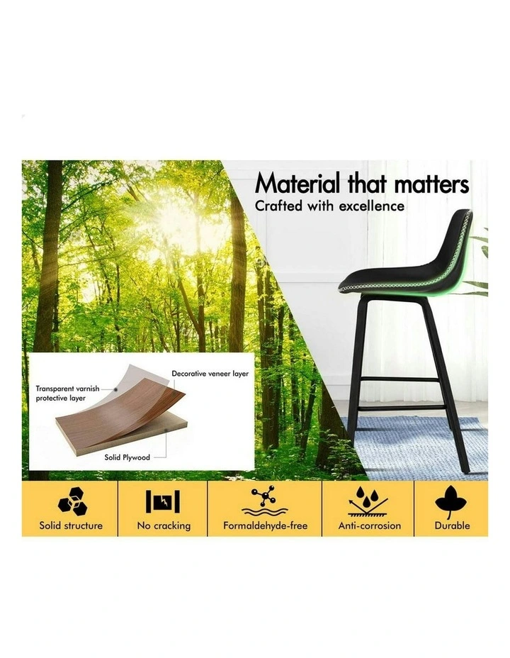 Bar Stools in All Black image 4