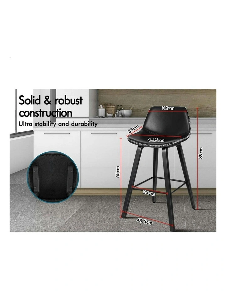 Bar Stools in All Black image 5