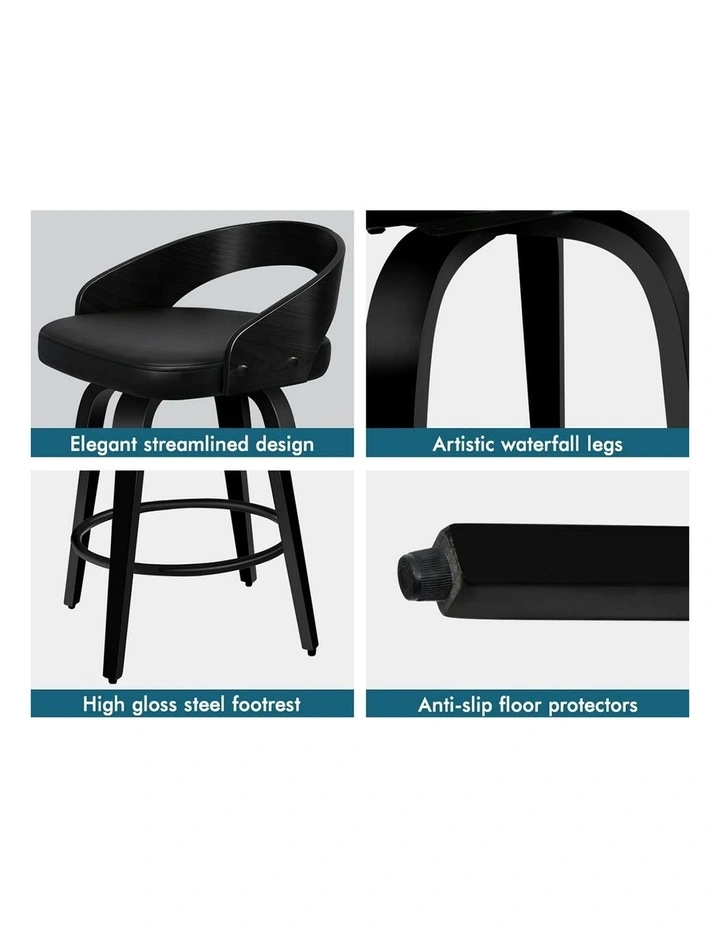 Bar Stools in All Black image 4