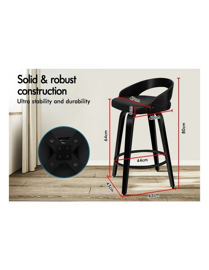 Bar Stools in All Black image 5