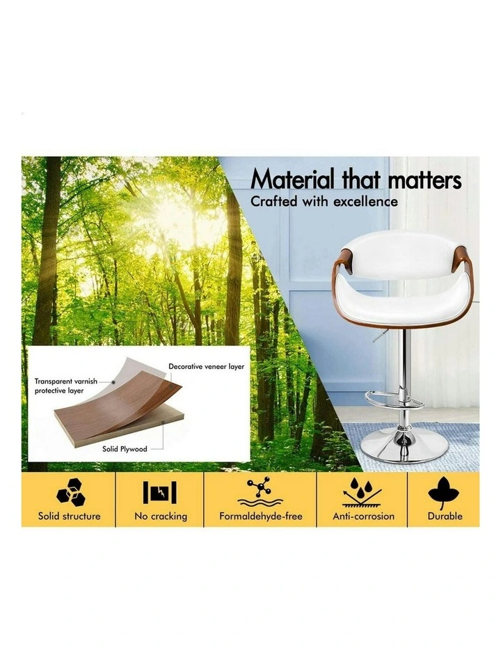 Bar Stool in White image 7