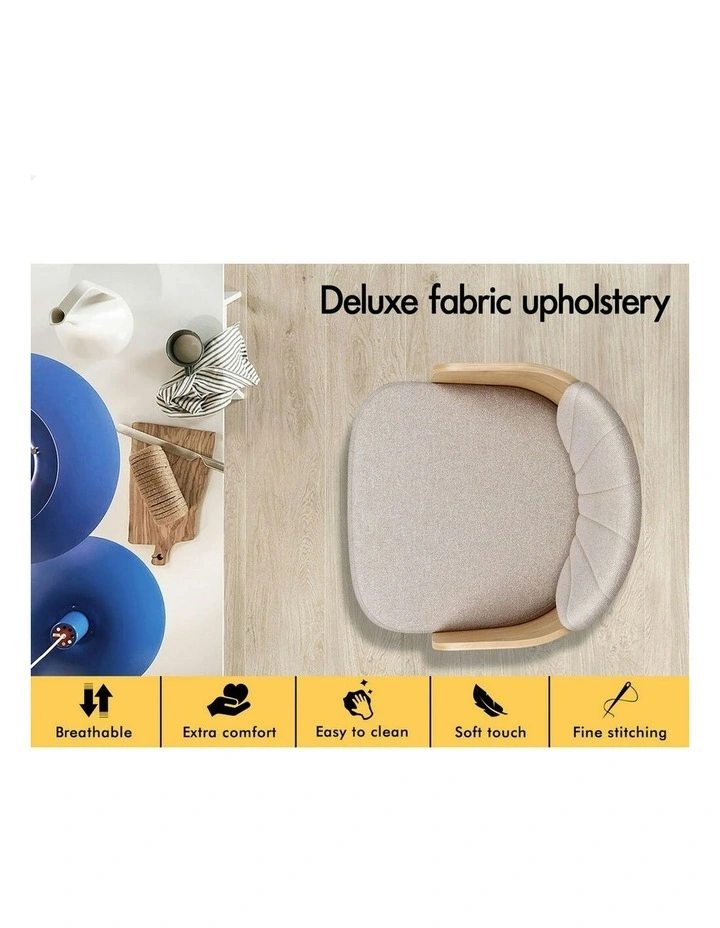 Alice Kitchen Swivel Wooden Bar Dining Stools Set Of 2 in Grey image 5