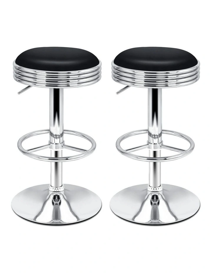 Backless Swivel Bar Stools Set Of 2 in Multi image 1