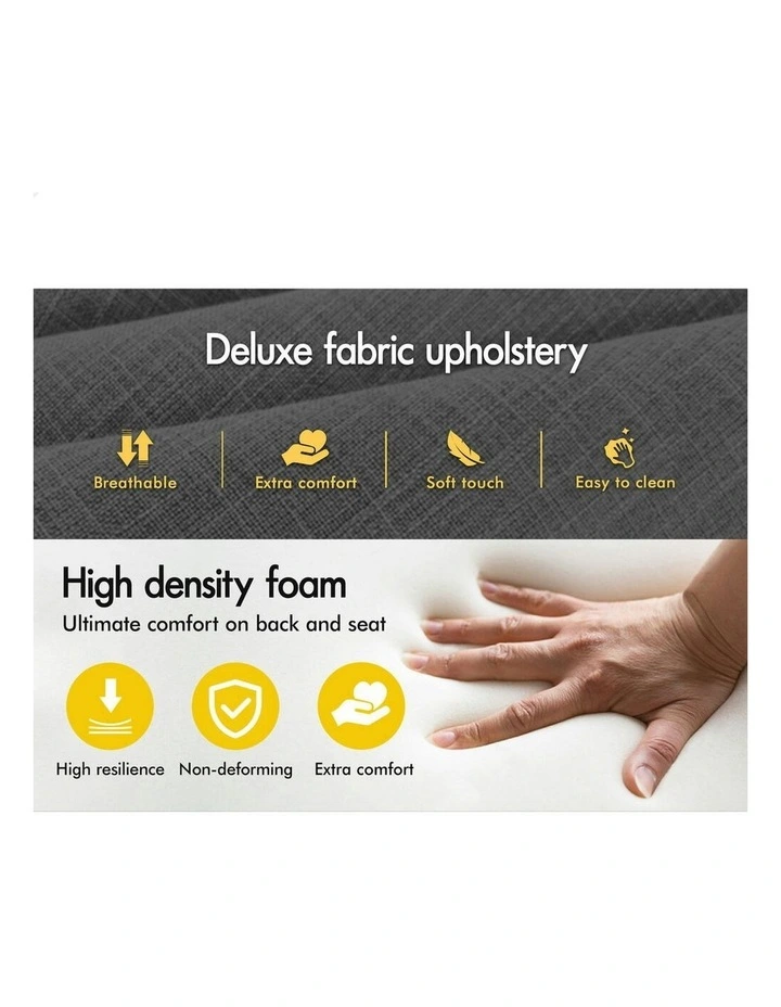 Gas Lift Fabric Kitchen Swivel Bar Stools Set Of 2 in Stella Grey image 3