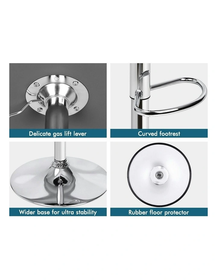 Kitchen Swivel Bar Stools Set Of 2 in Grey Ruel image 5