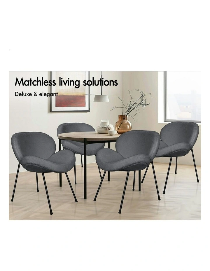 Sherpa Dining Chair in Grey image 3