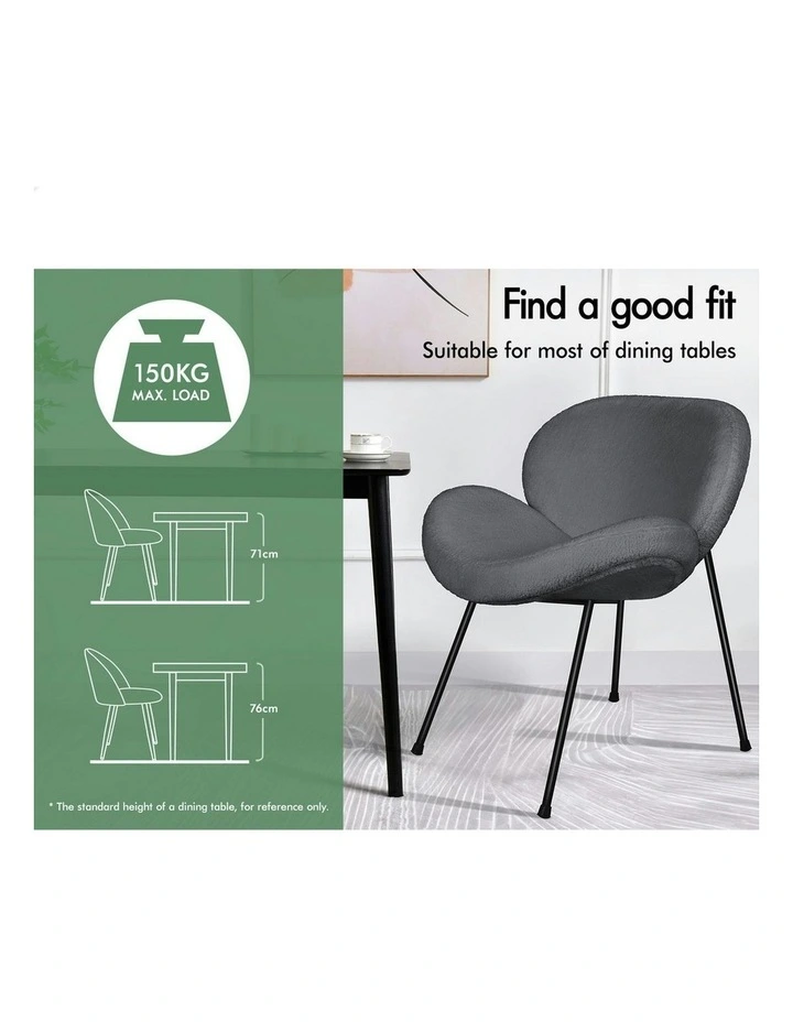 Sherpa Dining Chair in Grey image 4