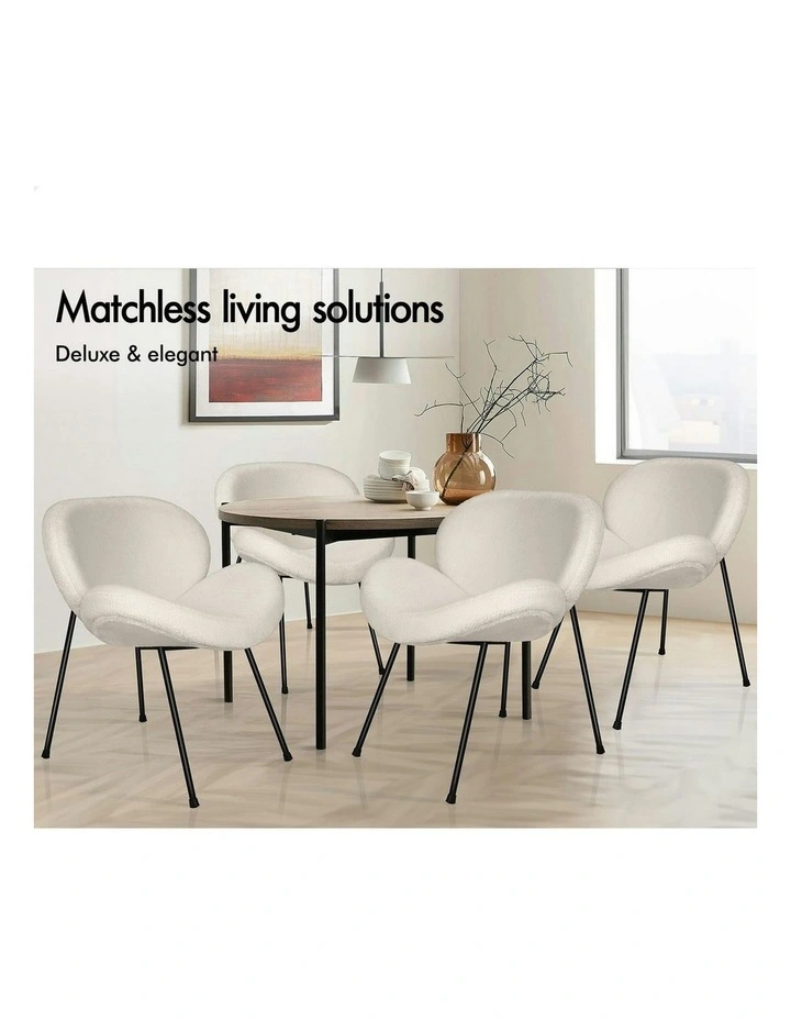 Sherpa Dining Chair in White image 3