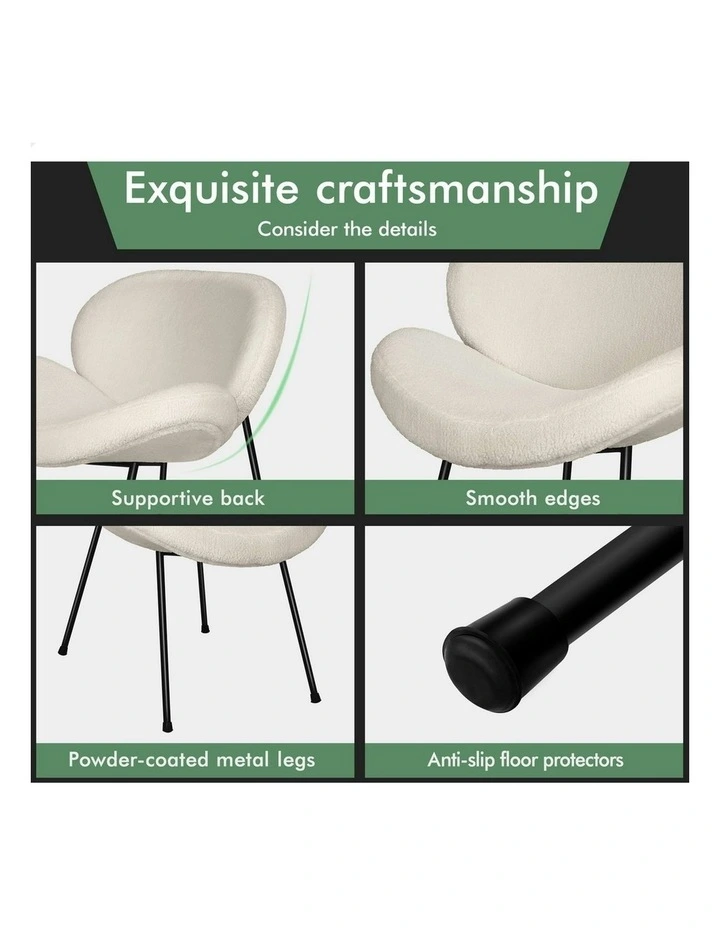 Sherpa Dining Chair in White image 6