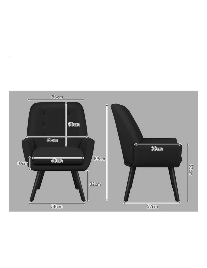 Accent Armchair in Black image 7