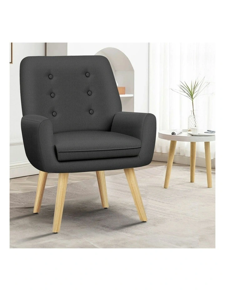 Accent Armchair in Dark Grey image 2