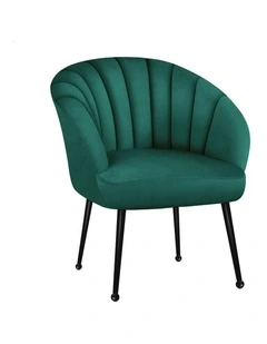 Armchair Lounge Accent Chair Velvet in Green