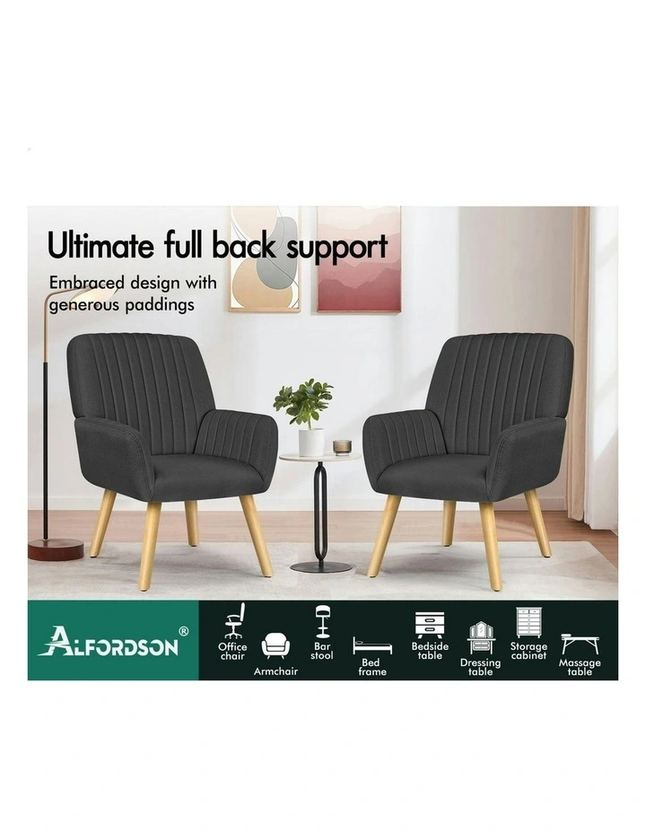 Armchair Accent Lounge Chair in Grey image 3