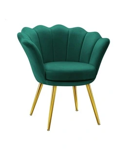 Armchair Accent Chair Velvet Seat in Green