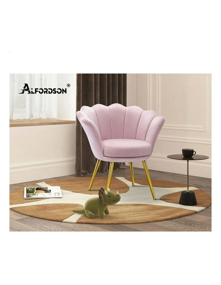 Armchair Accent Chair Velvet Seat in Pink image 6