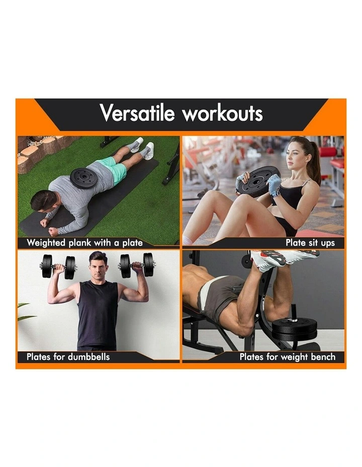 Weight Plate Set 20kg in Black image 5