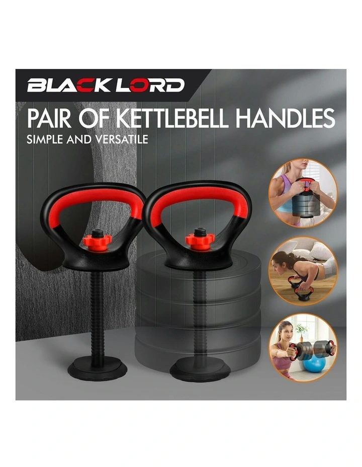 Adjustable Kettlebell Handles in Black image 3