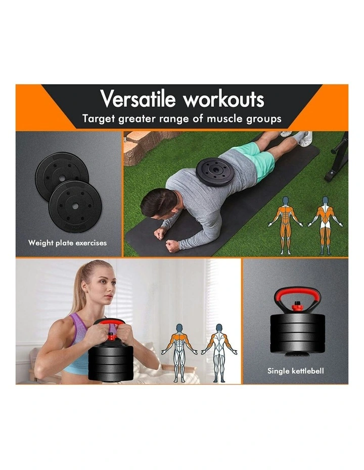 Kettlebell Set 20kg in Black image 5