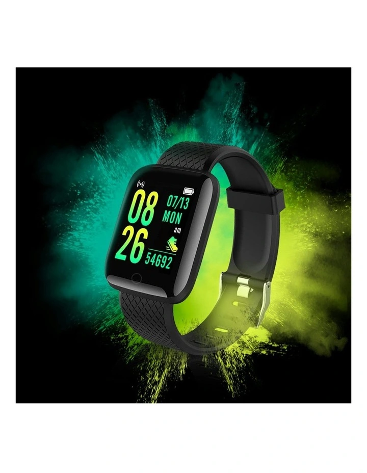 Bluetooth Smart Watch Heart Rate Monitor in Black image 2
