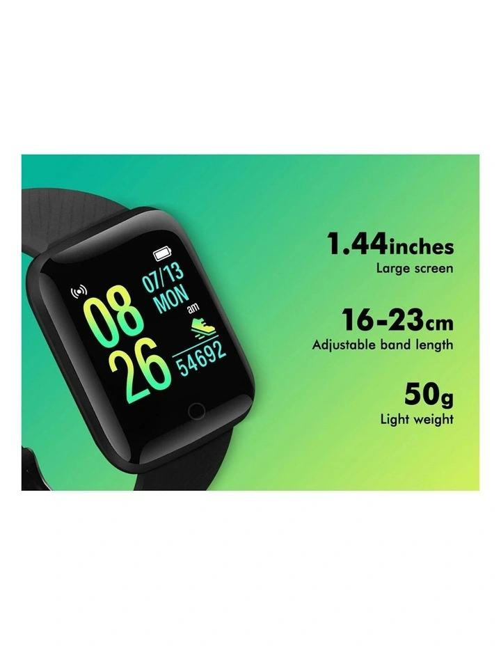 Bluetooth Smart Watch Heart Rate Monitor in Black image 3