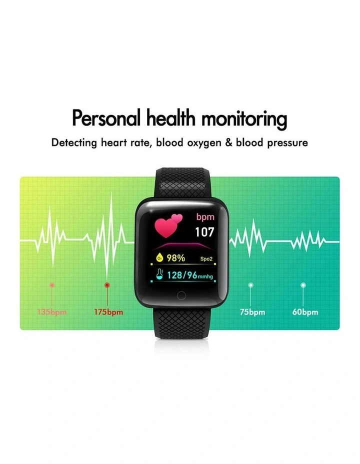 Bluetooth Smart Watch Heart Rate Monitor in Black image 4