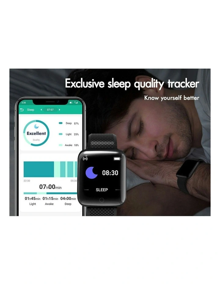 Bluetooth Smart Watch Heart Rate Monitor in Black image 5