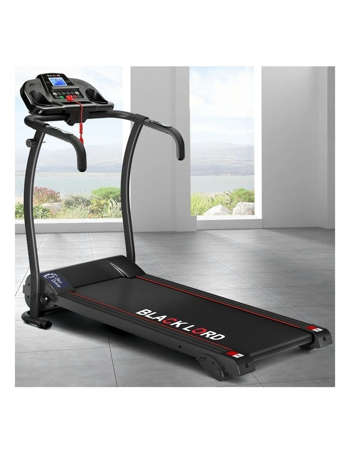 Electric Exercise Running Machine Foldable Treadmill Walking Pad in Black image 2