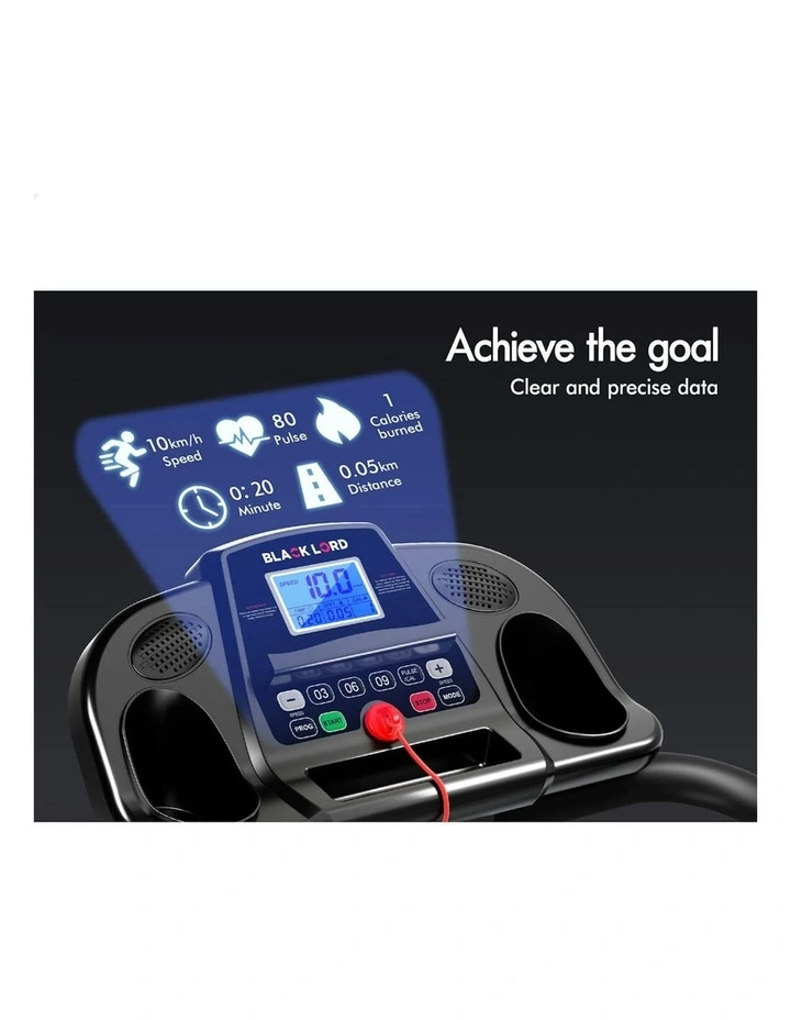 Electric Exercise Running Machine Foldable Treadmill Walking Pad in Black image 6