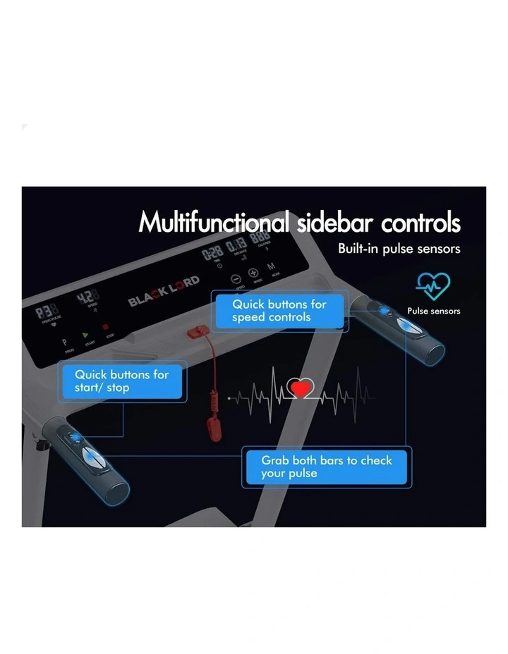 Electric Exercise Running Machine Foldable Home Gym Fitness Treadmill in White image 5