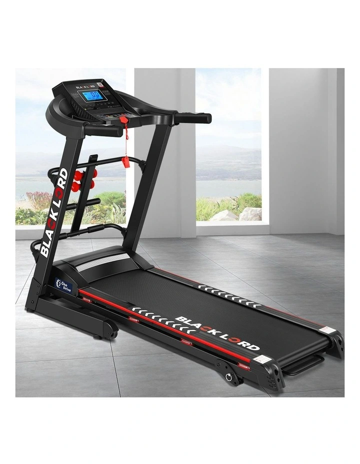 Electric Home Gym Exercise Run Machine Incline Fitness Treadmill in Black image 2