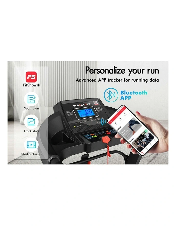 Electric Home Gym Exercise Run Machine Incline Fitness Treadmill in Black image 4