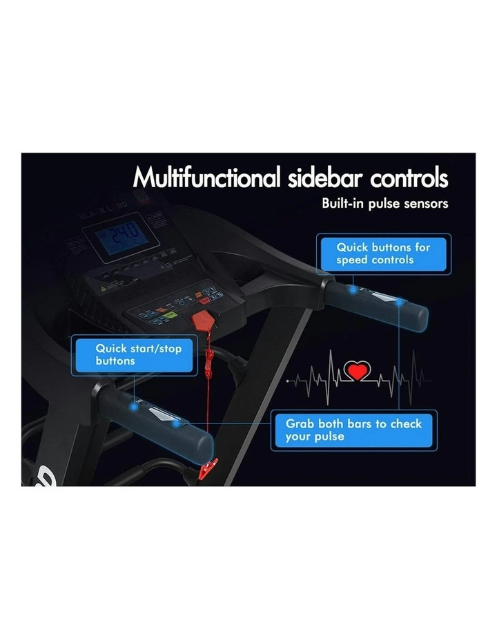 Electric Home Gym Exercise Run Machine Incline Fitness Treadmill in Black image 6