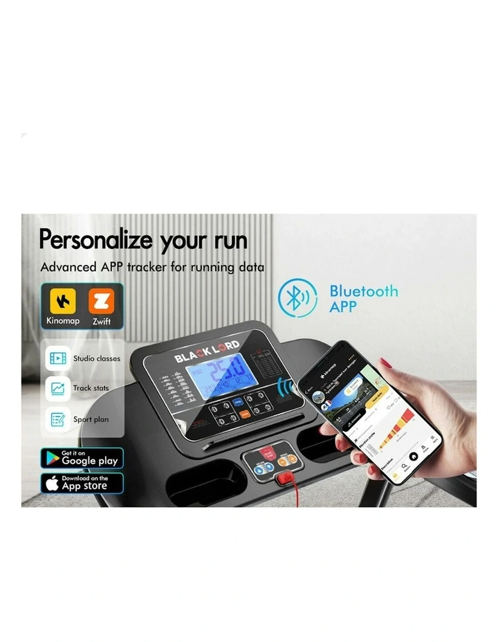 Auto Incline Treadmill in Black image 6