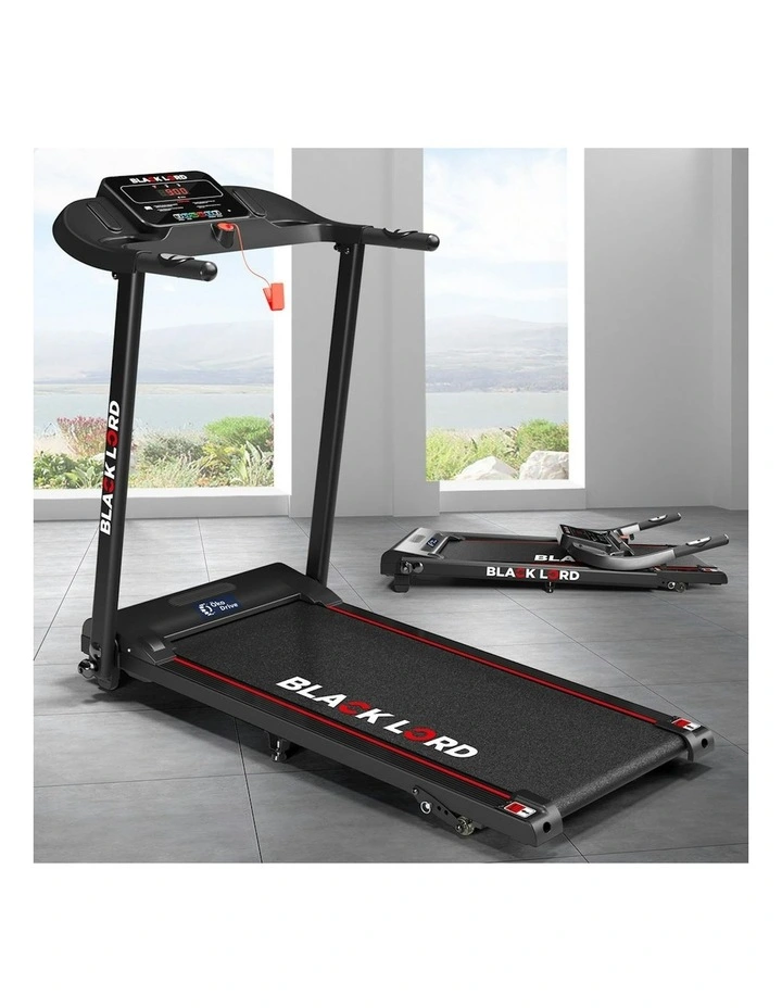 Incline Foldable Electric Exercise Treadmill 380mm in Black image 2