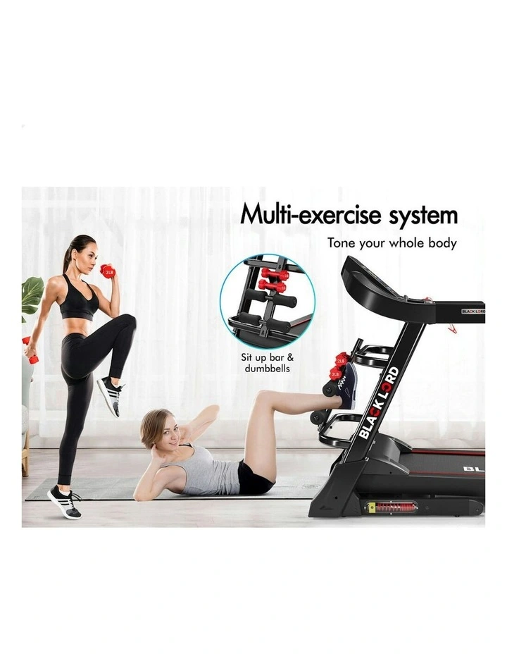 Electric Auto Incline Home Gym Treadmill 480MM in Black image 7