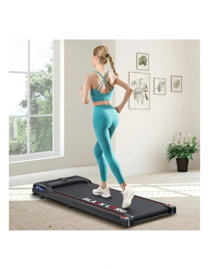 Exercise Fitness Home Gym Electric Walking Pad Treadmill in Black image 2