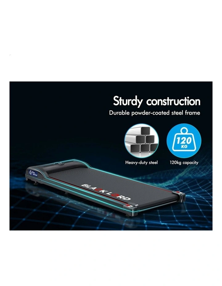 Exercise Fitness Home Gym Electric Walking Pad Treadmill in Black image 6