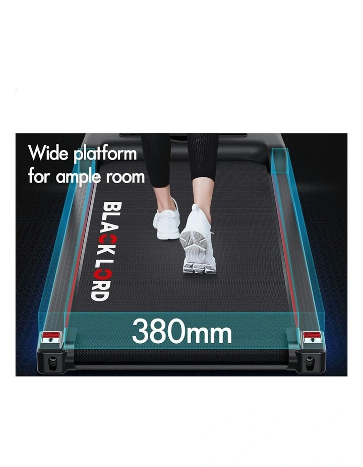 Exercise Fitness Home Gym Electric Walking Pad Treadmill in Black image 7
