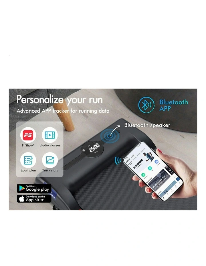 Home Gym Foldable Treadmill Electric Walking Pad in Black image 3