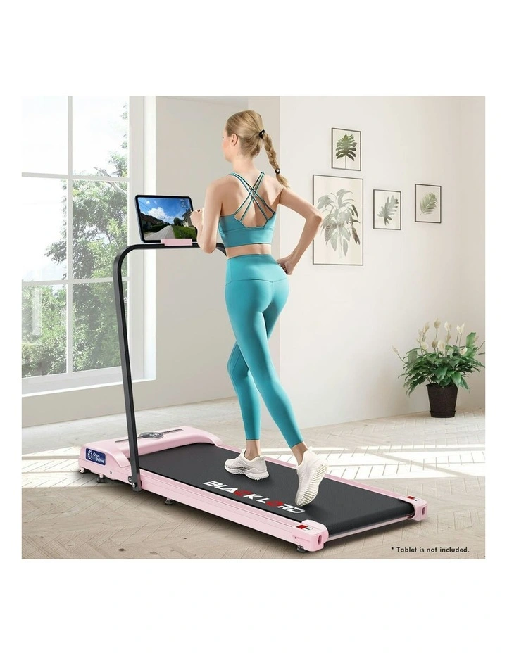 Home Gym Foldable Treadmill Electric Walking Pad in Pink image 2