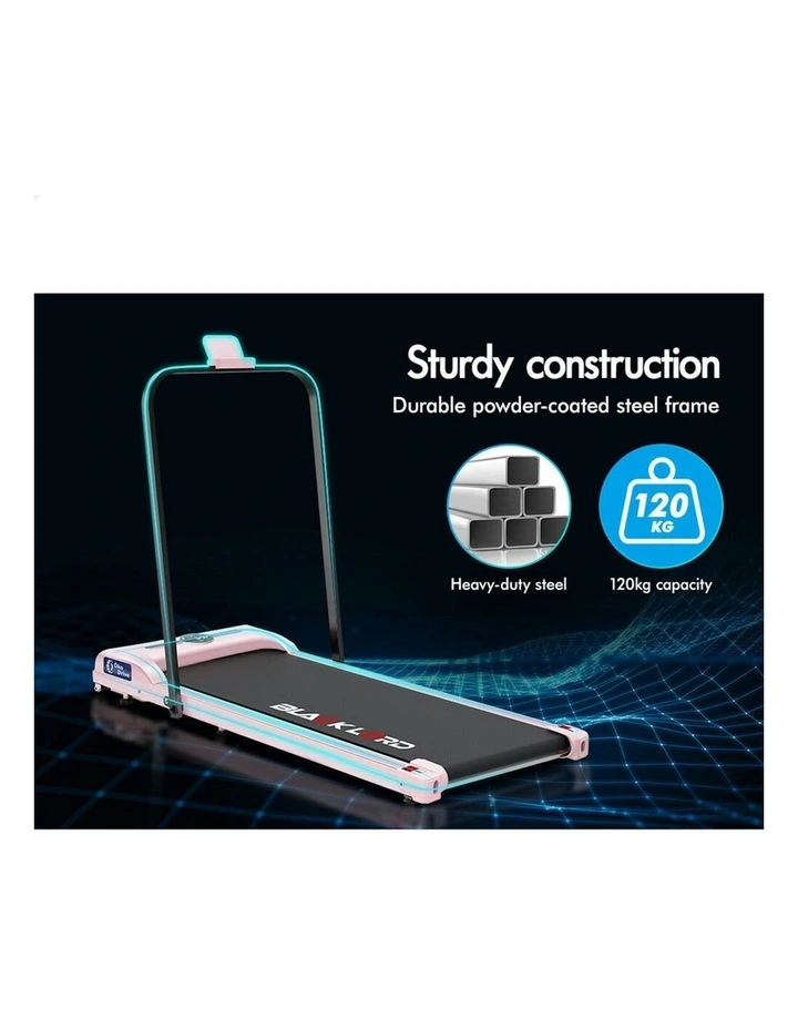 Home Gym Foldable Treadmill Electric Walking Pad in Pink image 6