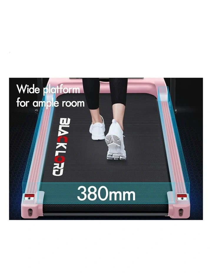 Home Gym Foldable Treadmill Electric Walking Pad in Pink image 7