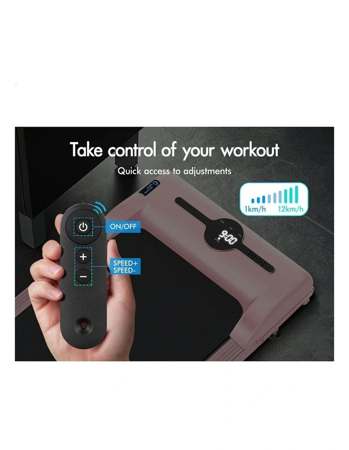 Electric Walking Pad Treadmill in Pink image 5