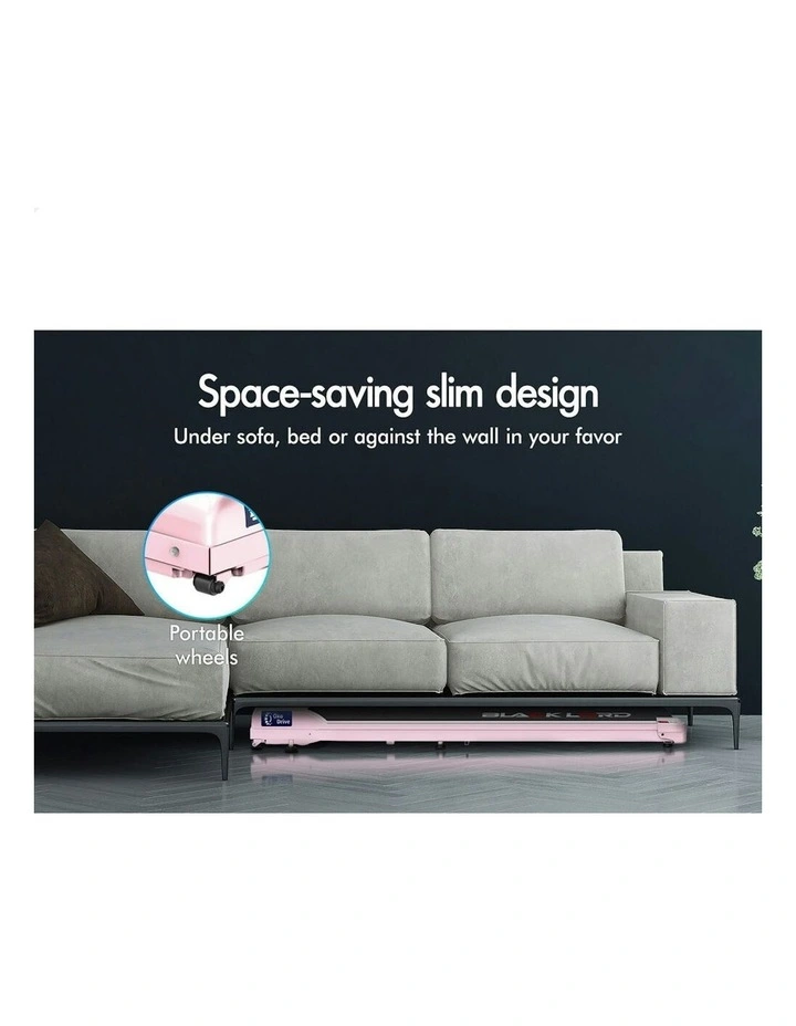 Electric Walking Pad Treadmill in Pink image 7