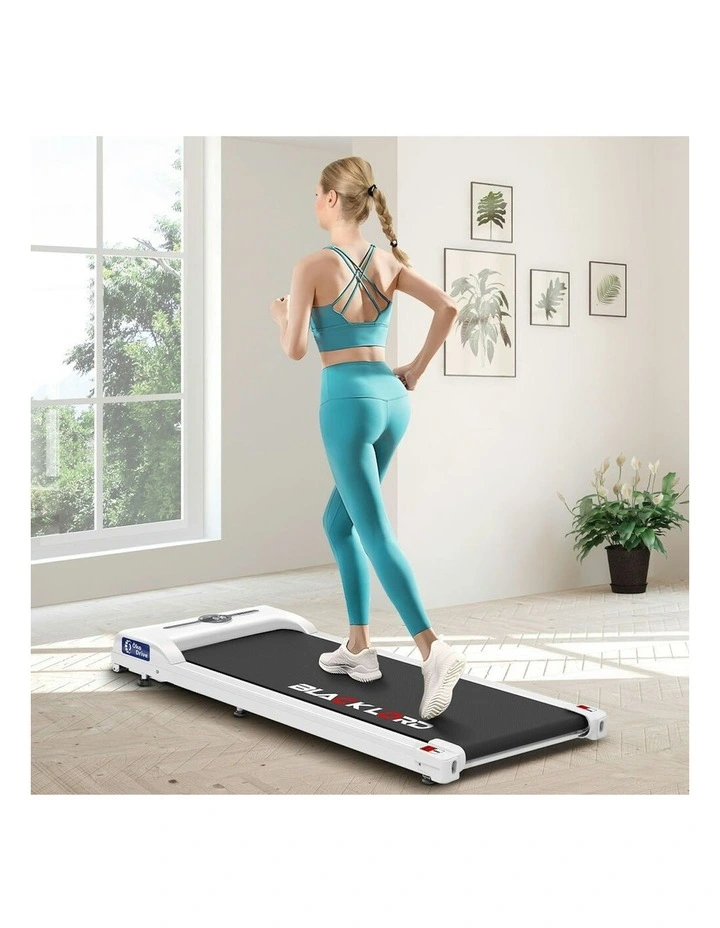 Electric Walking Pad Treadmill in White image 2