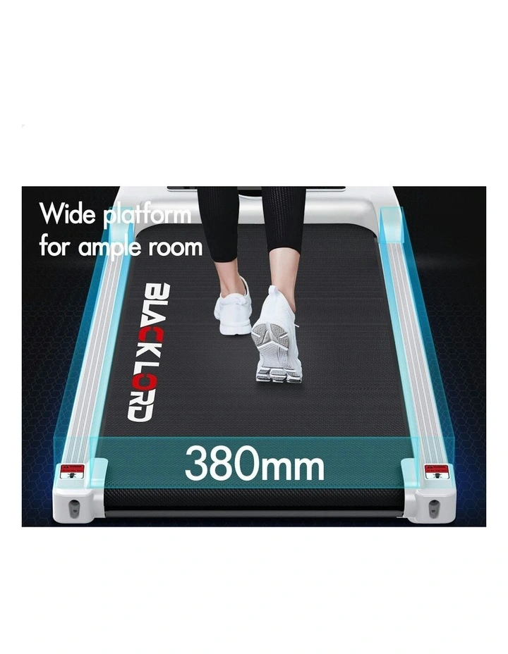 Electric Walking Pad Treadmill in White image 7